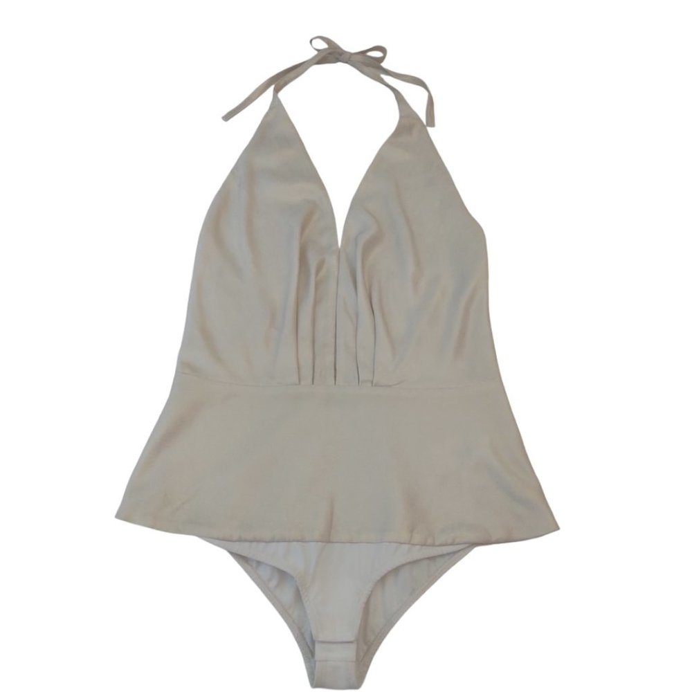 DONDUP BODYSUIT HALTER NECK TOP SZ 6